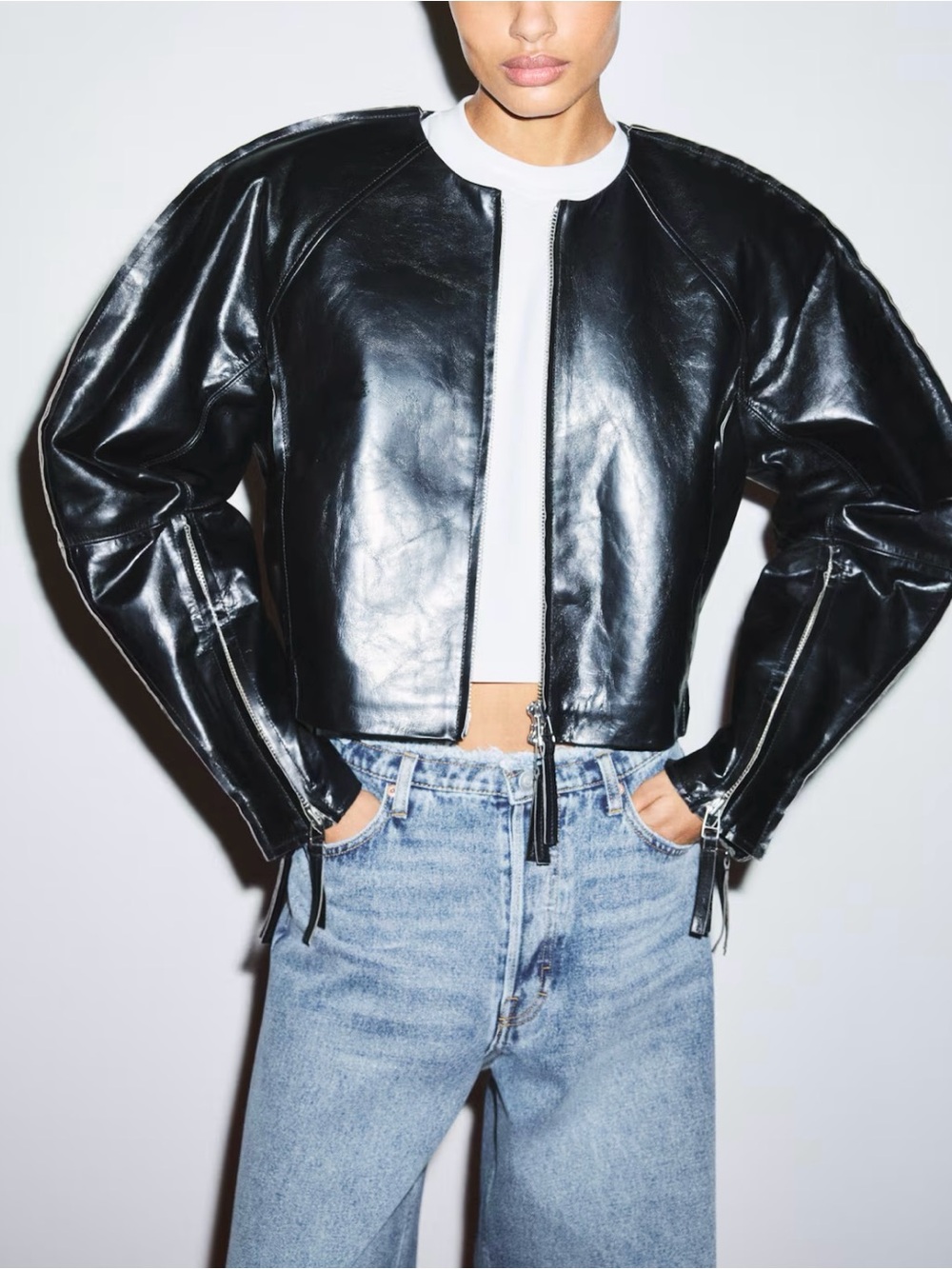 Kelly Wearstler X H&M Genuine Leather Jacket NWT